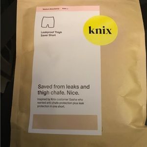 Knix XXXXL leakproof thigh saver short. New. Medium absorbency. Beige